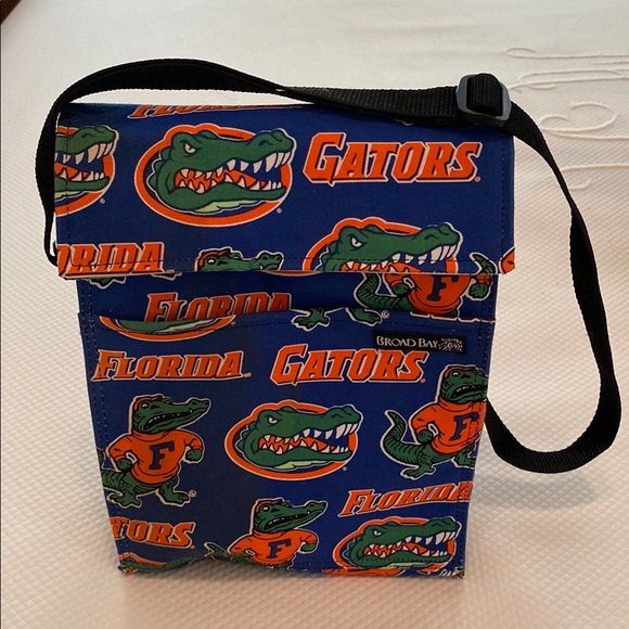 Broad Bay Florida Gators Orange Blue Insulated Lunch Bag Tote Adjustable Strap - Picture 1 of 6